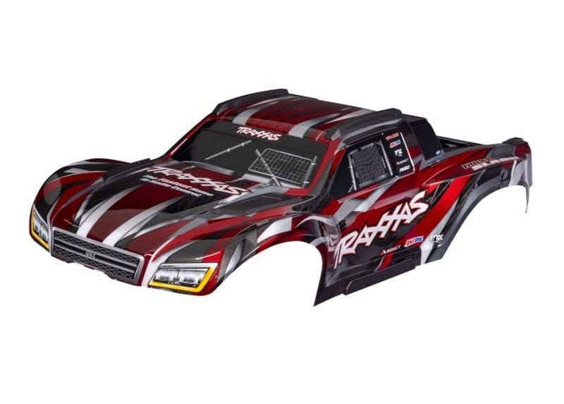 Traxxas Karosserie Maxx Slash rot mit Aufkleber - RC-Zubehoer