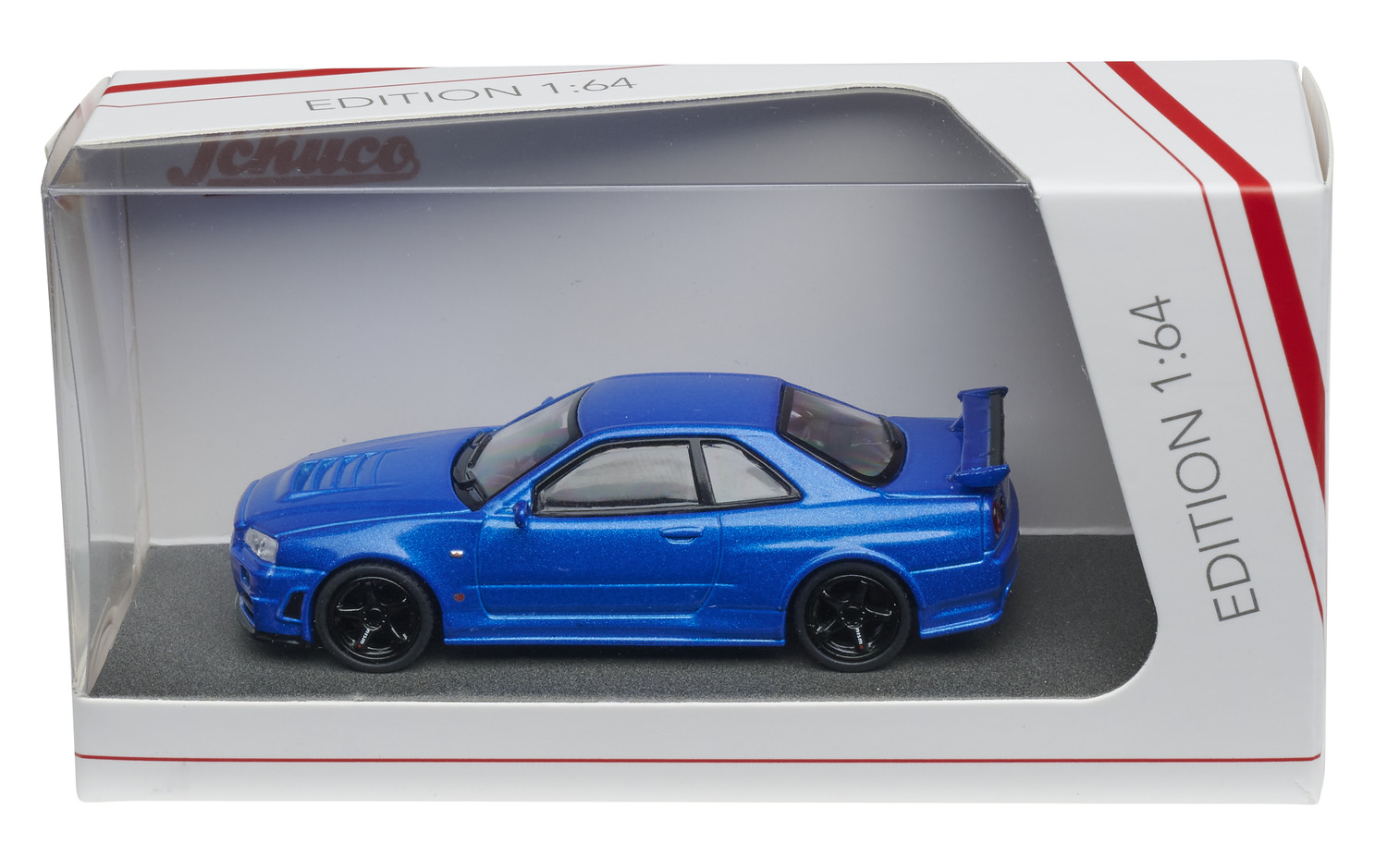 Schuco 1_64 Nismo R34 GT-R Z-tune Blau Standmodell