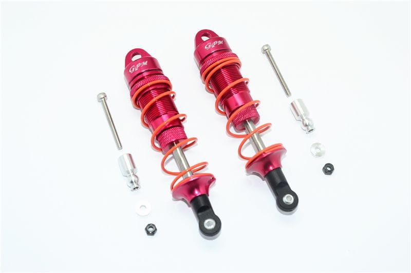 GPM Alu Daempfer vorn 100mm rot fuer ARRMA Senton_ Typhon 6s - RC-Zubehoer