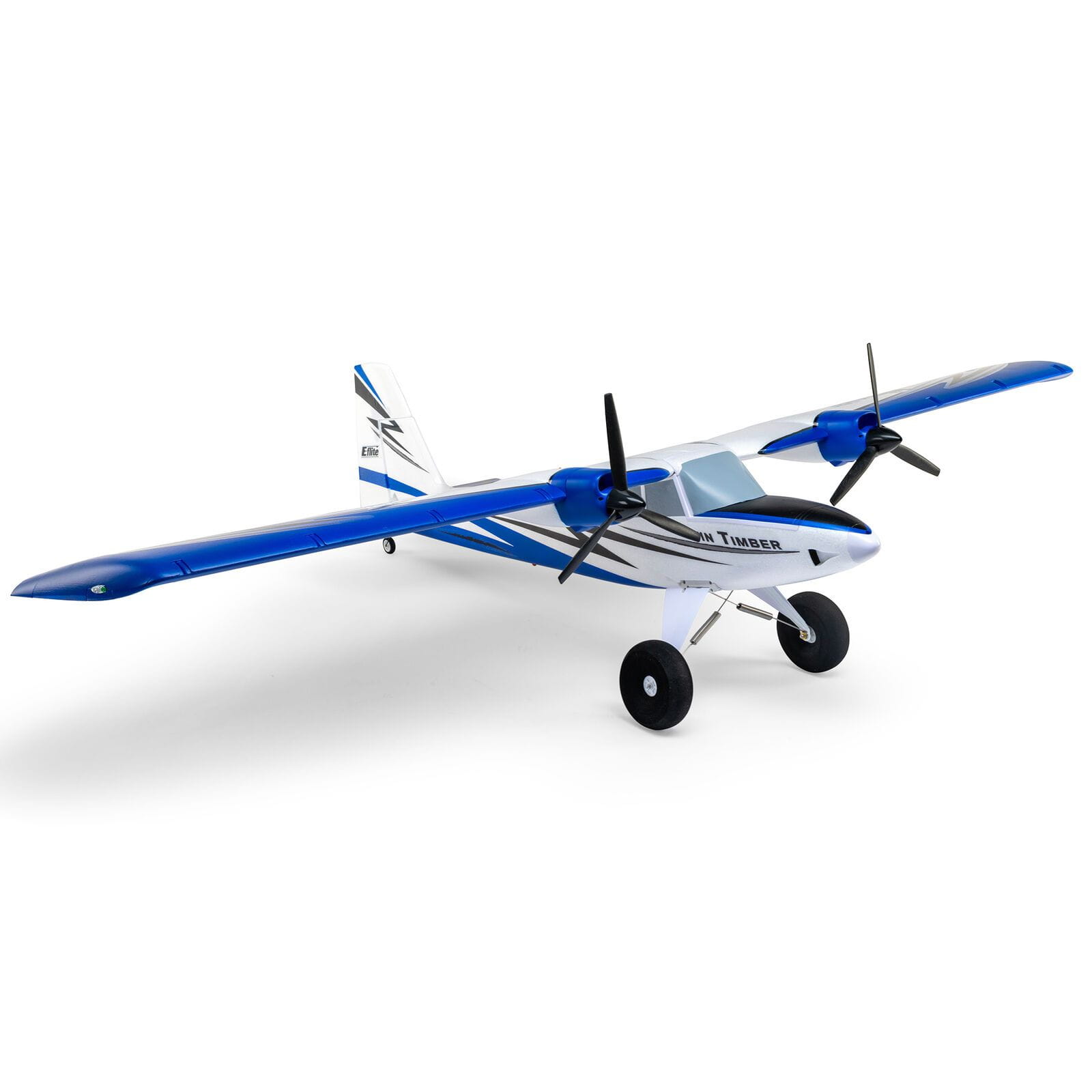 e-flite twin timber 1.6 meter rc flugzeug zweimotorig bnf basic