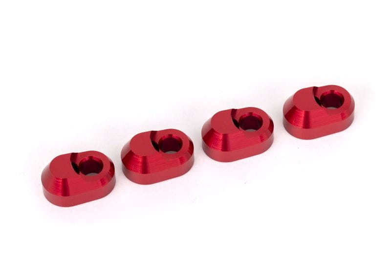 Traxxas Querlenkerstifte Halter _4_ Alu rot - RC-Zubehoer