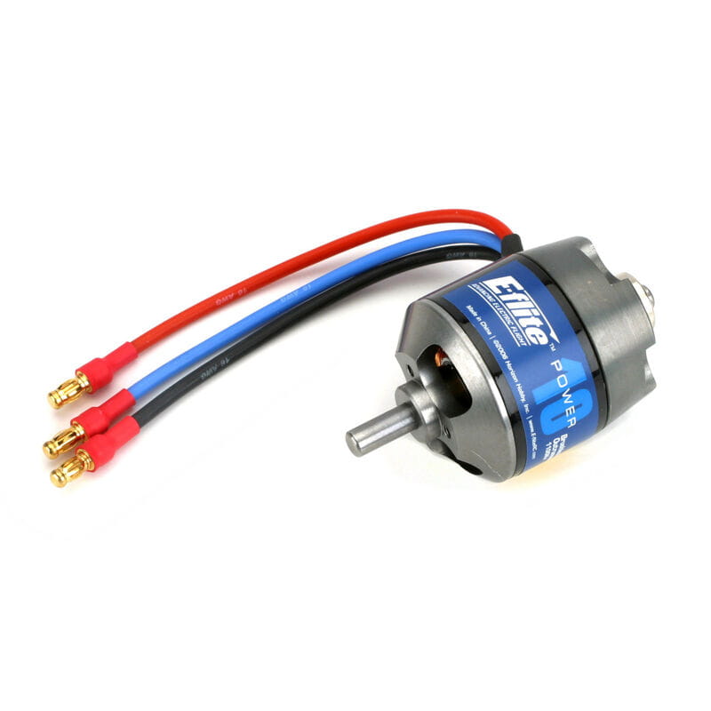 E-flite Power 10 Brushless Outrunner Motor 1100Kv: 3.5mm Bullet