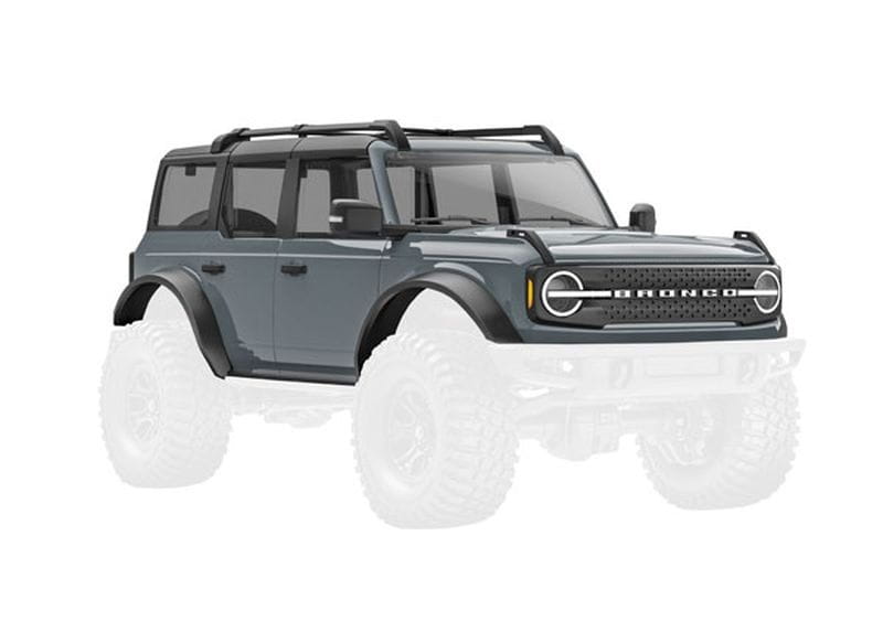 Traxxas Karosserie TRX-4M Bronco dunkelgrau komplett - RC-Zubehoer
