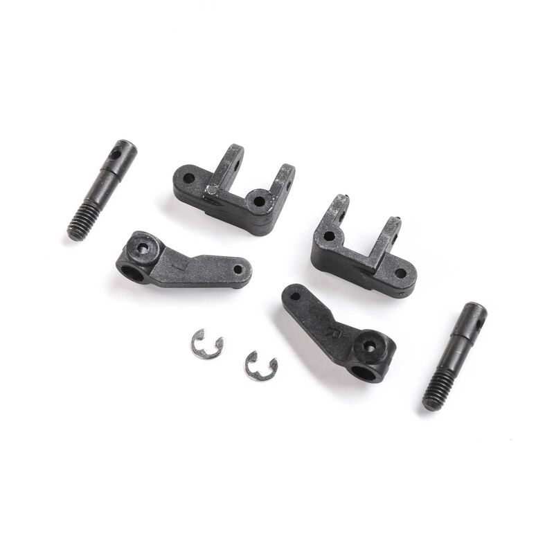 Losi Spindle_ Caster Block_ Front Axle Set_ Mini JRX2 - RC-Zubehoer