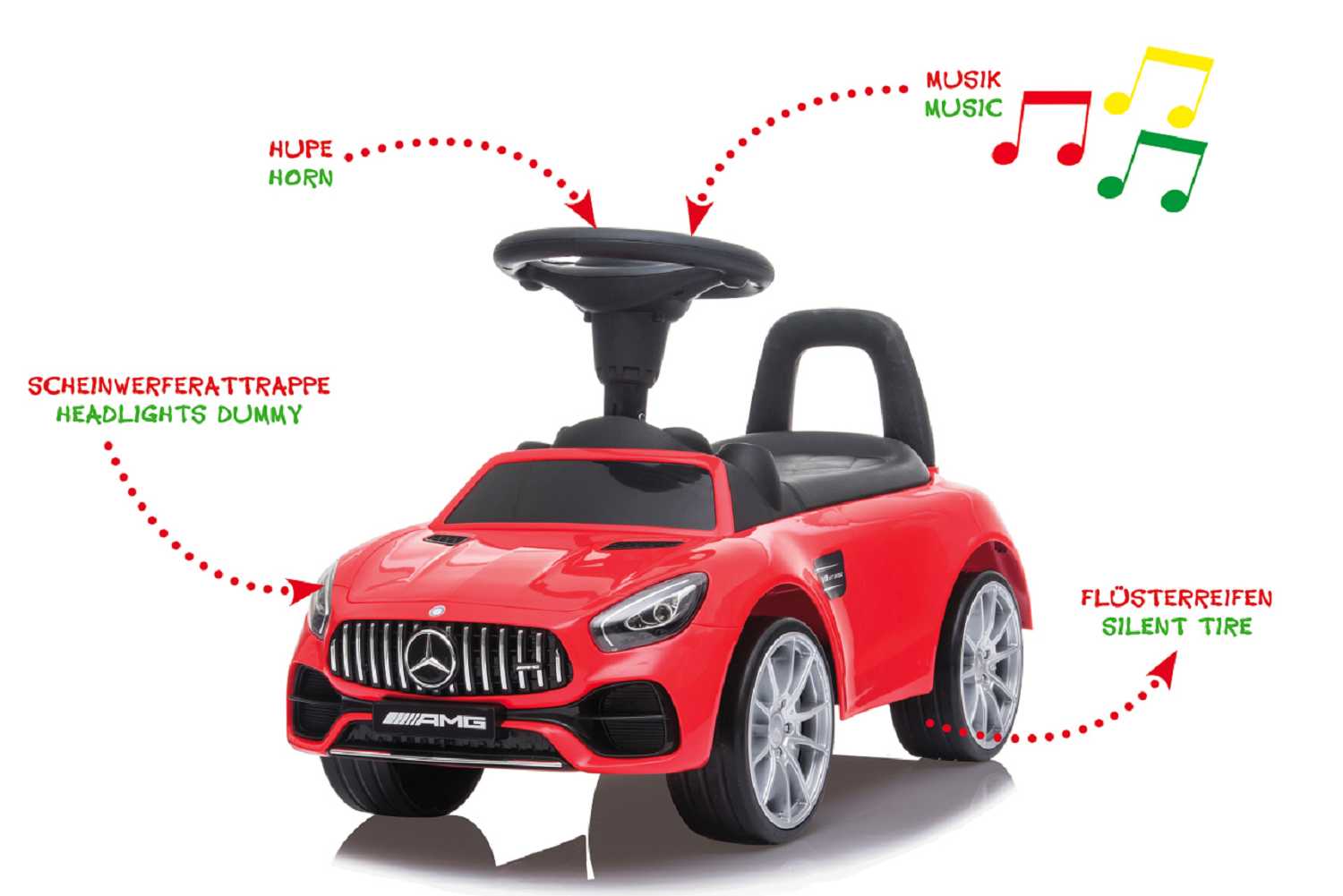 Jamara Rutscher Mercedes-Benz AMG GT rot Jamara Rutscher Mercedes-Benz AMG GT rot