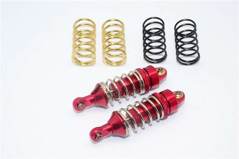 GPM Alu Daempfer mit 1_2_1_3_1.4 Federn rot fuer Traxxas 1_16 E-Revo - RC-Zubehoer
