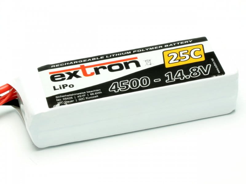 Extron LiPo Akku Extron X2 4500 - 14_8V _25C _ 50C_ - RC-Zubehoer