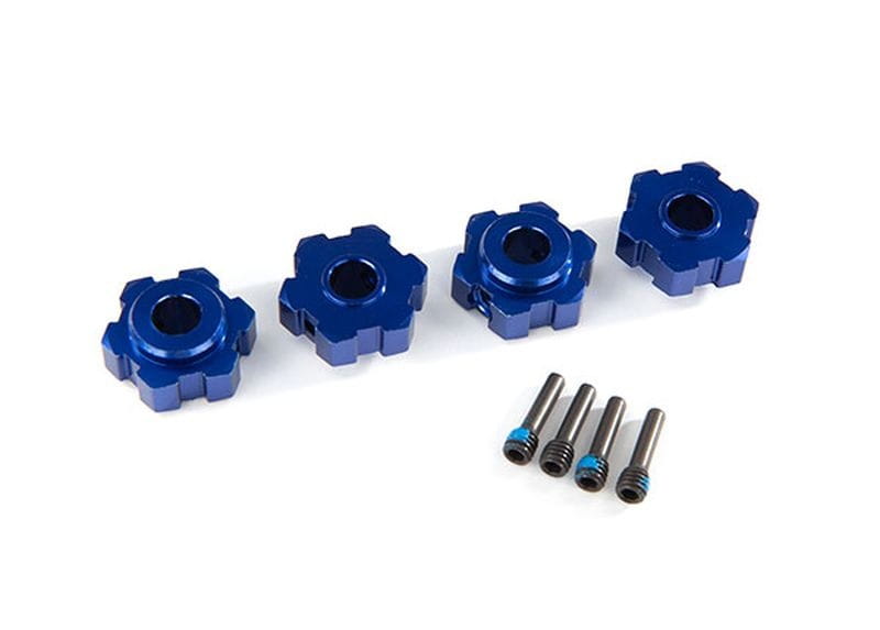 Traxxas 6Kant-Radmitnehmer Alu blau Traxxas 6Kant-Radmitnehmer Alu blau - RC-Zubehoer