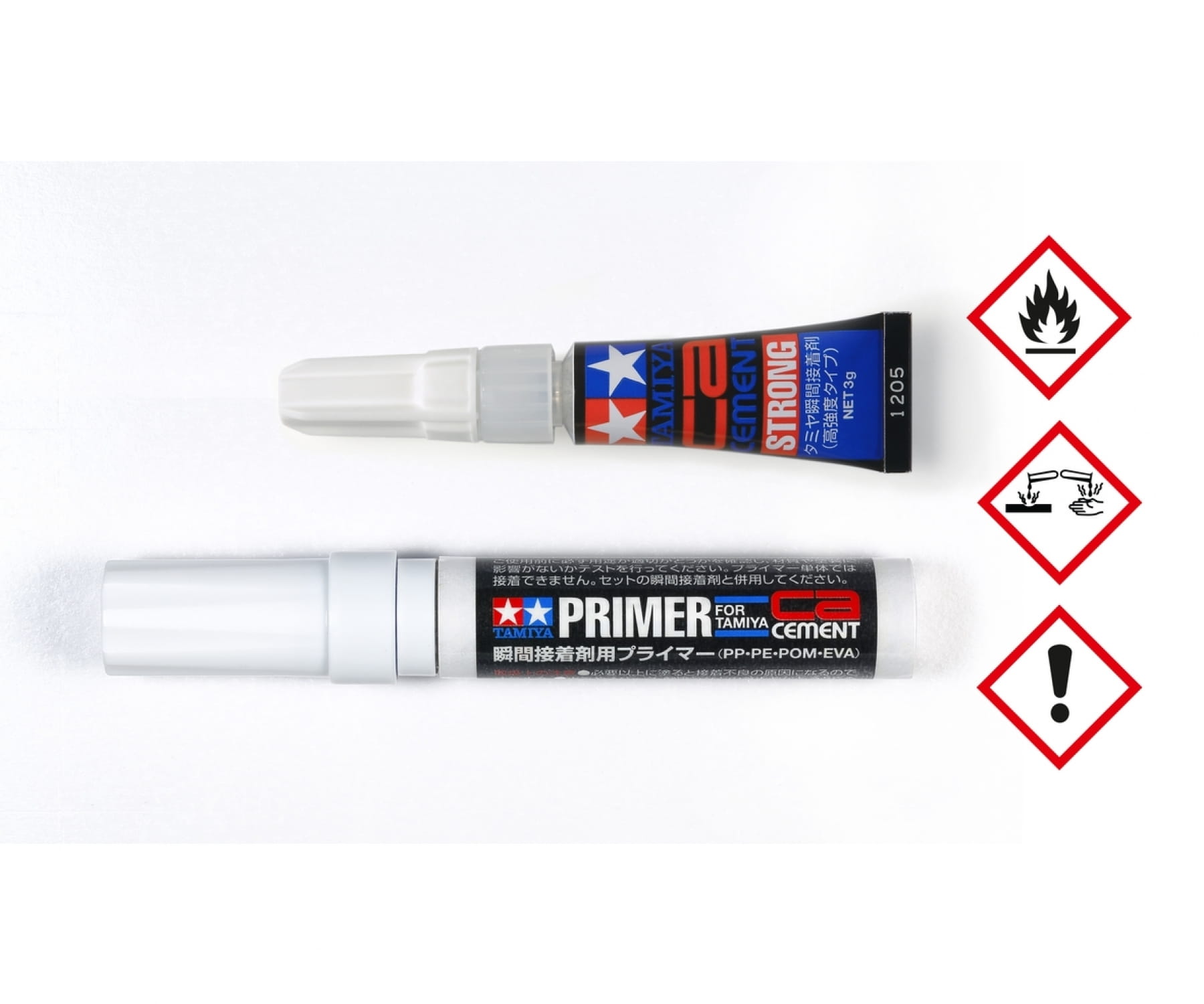 Tamiya CA-Cement/Primer Set 3g PP/PE/POM