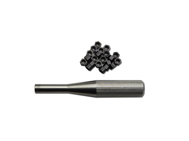 ScaleClub M2 Modellbaumutter schwarz 20x mit Steckschluessel - RC-Zubehoer