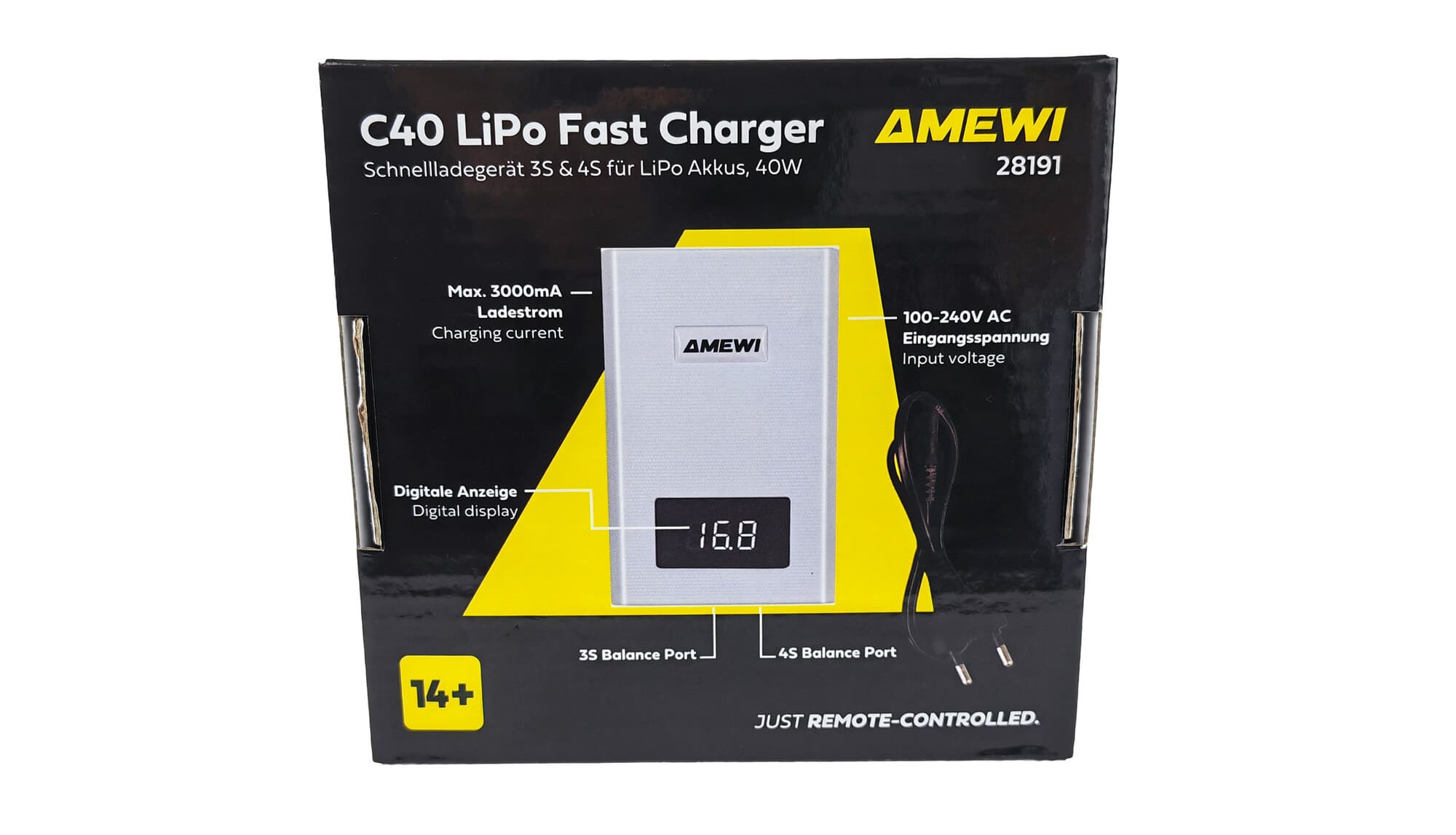 Amewi C40 Schnellladegeraet 3-4S LiPo 40W - Art_-Nr. 28191