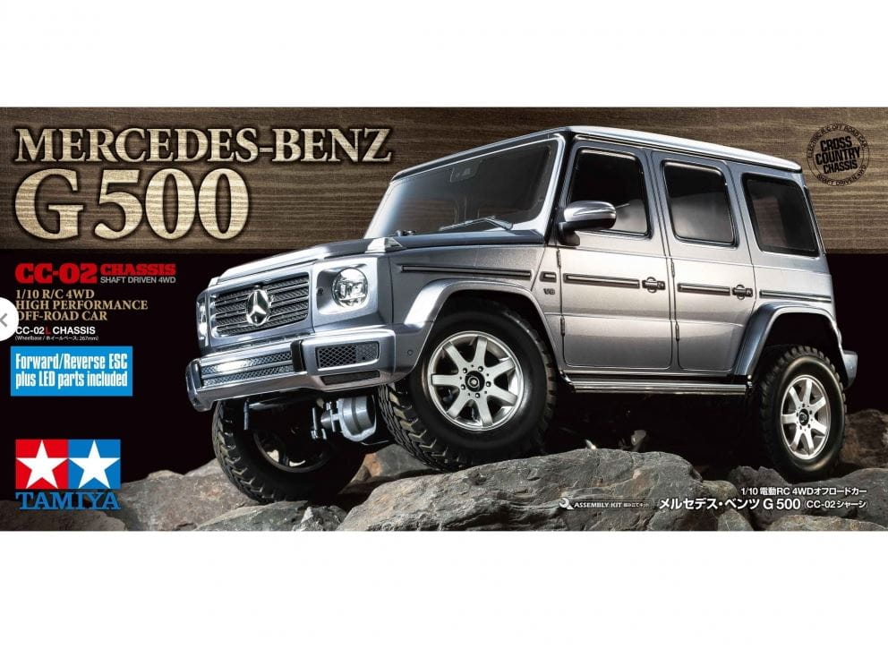 Tamiya 1:10 RC MB Jeep Mercedes Benz G-Klasse G500 CC-02 Bausatz Tamiya 1:10 RC MB Jeep Mercedes Benz G-Klasse G500 CC-02 Bausatz