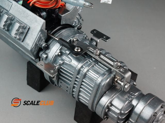 ScaleClub Scale Allradgetriebe 3-Gang mit Motor,Lüfter und Schaltservo