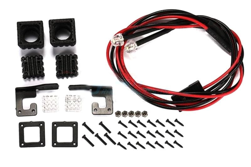 GPM Scheinwerfer _Typ A_ vorn schwarz fuer Traxxas TRX4 - 6 - RC-Zubehoer