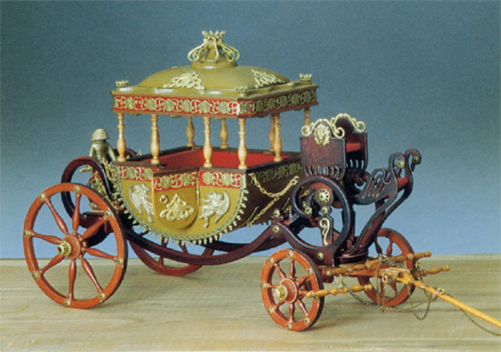Historische Kutsche 1819 Bausatz im Massstab 1_24 von Amati - Modellbau