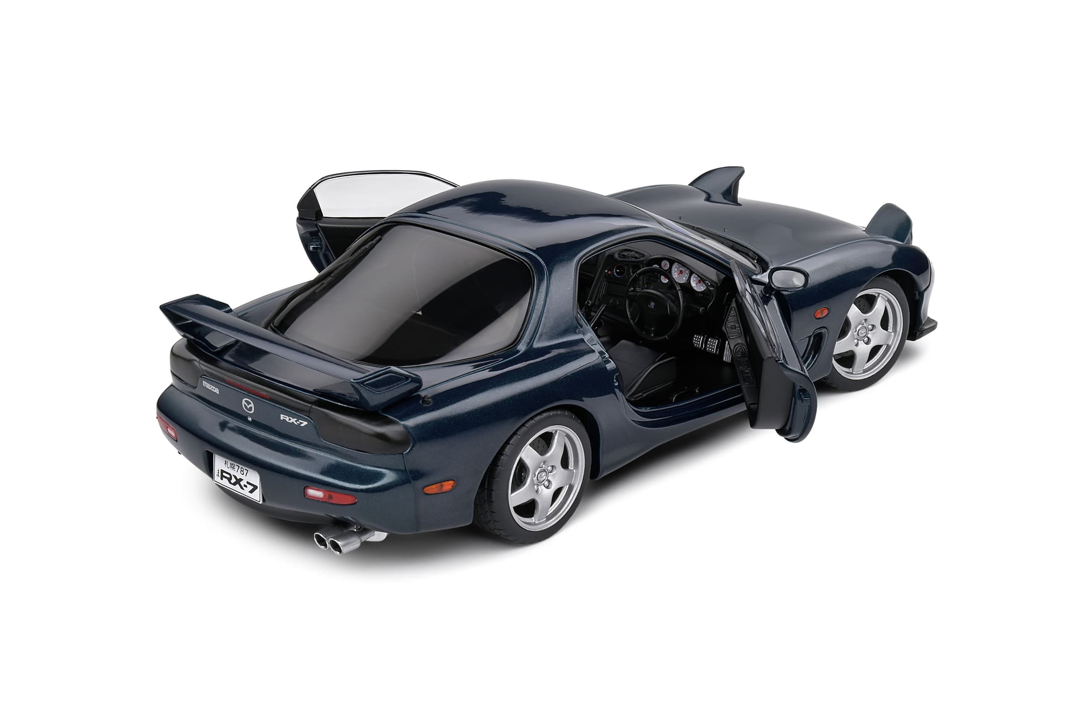 Mazda RX-7 FD3RS Modell 1_18 1994 in Montego Blue Mica_ Die-cast_ bewegliche Tueren