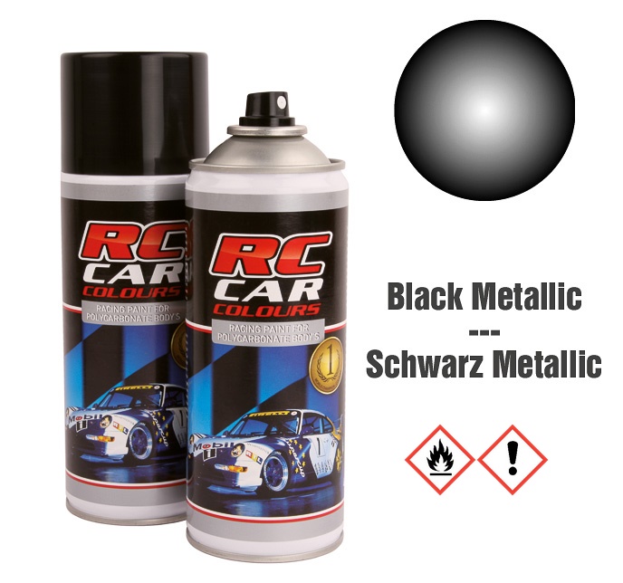 Robitronic Lexan Spray Schwarz Metalic 935 150 ml