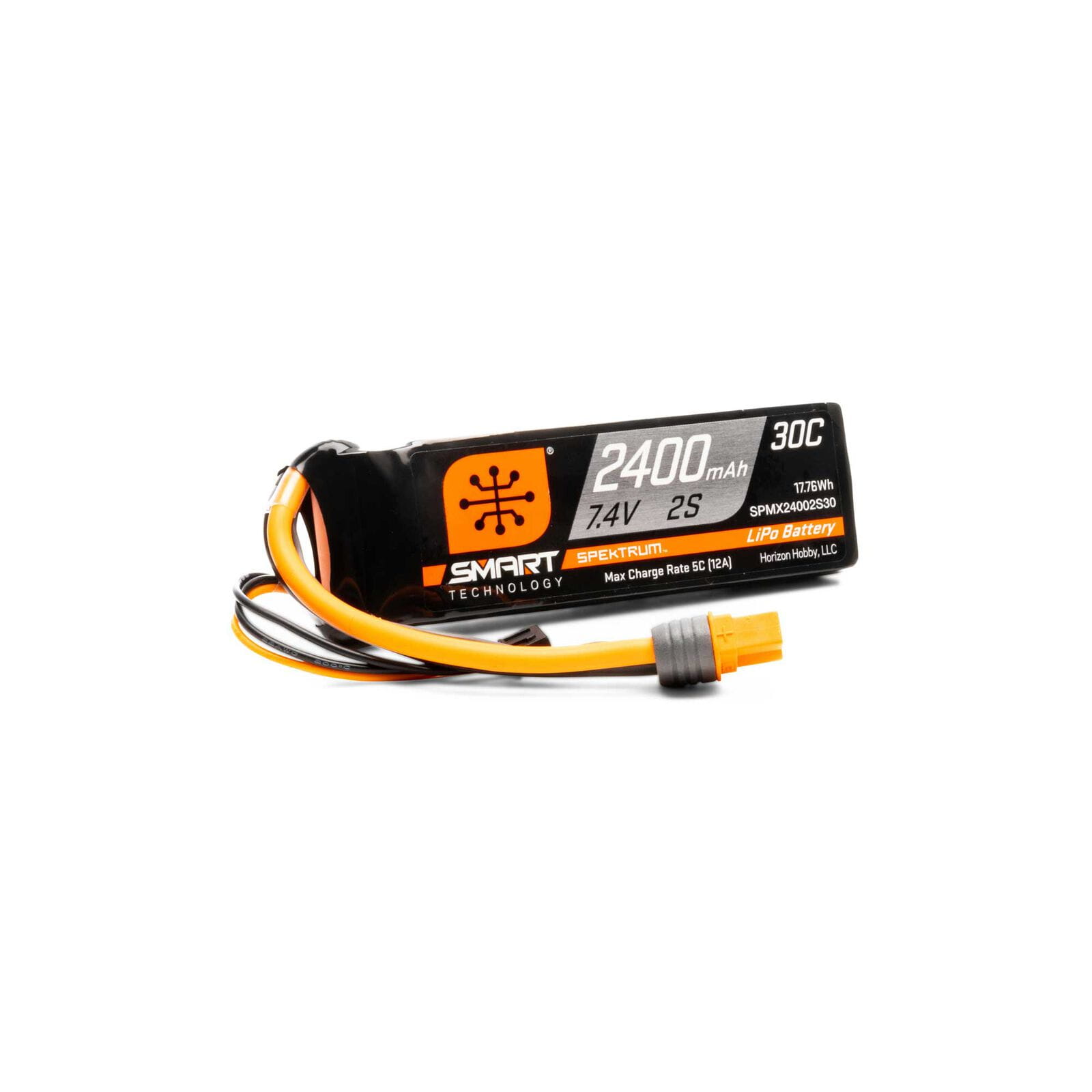 Spektrum Lipo Akku 7,4V 2400mAh 2S Smart 30C IC3 Spektrum Lipo Akku 7_4V 2400mAh 2S Smart 30C IC3 Connector - RC-Zubehoer