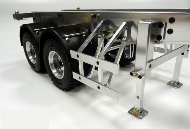Lesu 1_14 Auflieger 2-Achs fuer Wechselcontainer aus Alu - RC-Zubehoer