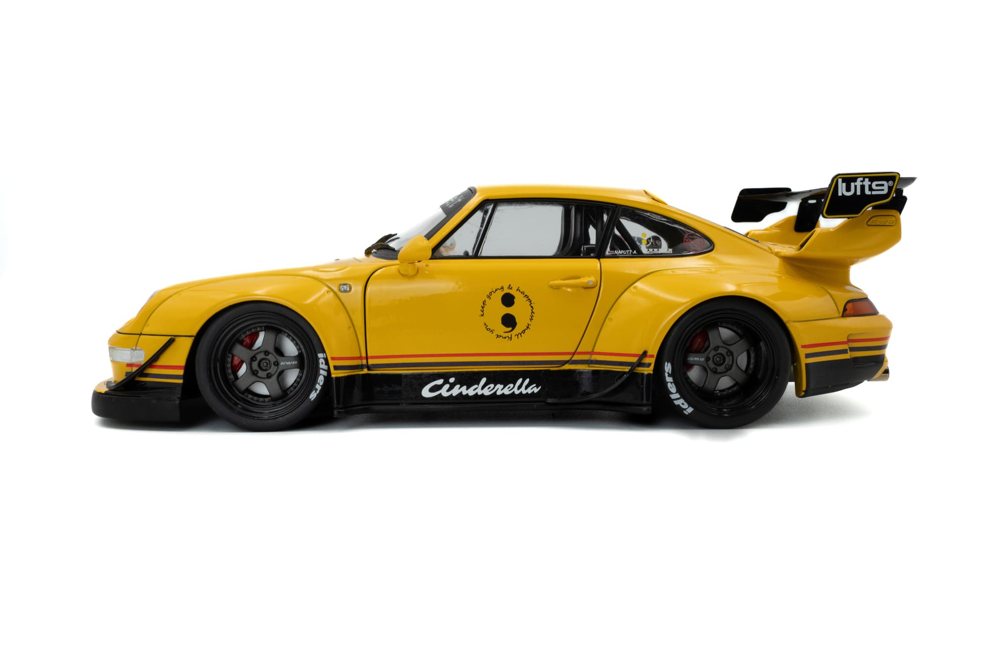 Solido RWB BODYKIT Cinderella Yellow Modellauto 1_18