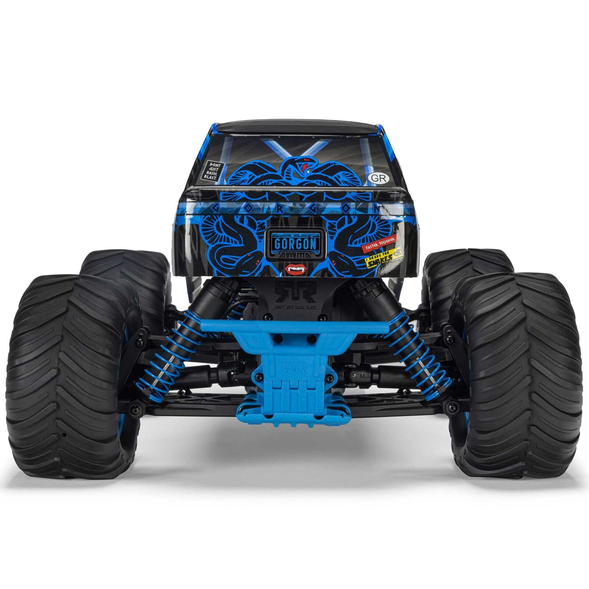 ARRMA GORGON MT 2WD RTR Monster Truck Blau_ RC Fahrzeug mit Akku und Ladegeraet