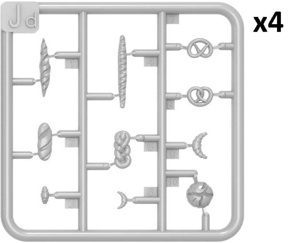 Plastikmodellbau von Miniart 1-35 fig set baecker m marktkarren