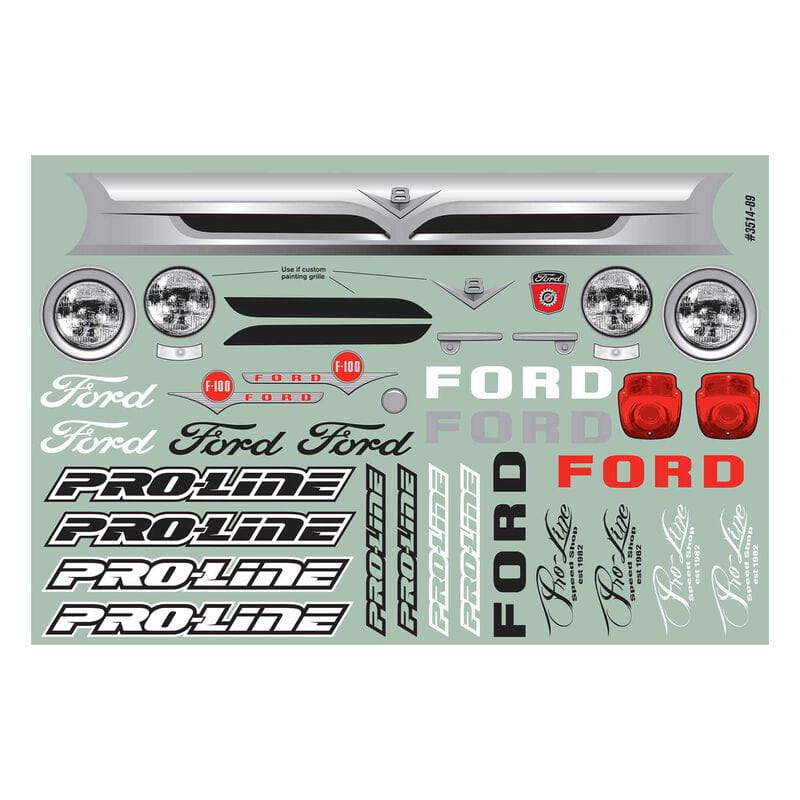 Proline 1:10 56 Ford F100 St Truck Clear Body-Slsh2wd/4x4/Rally