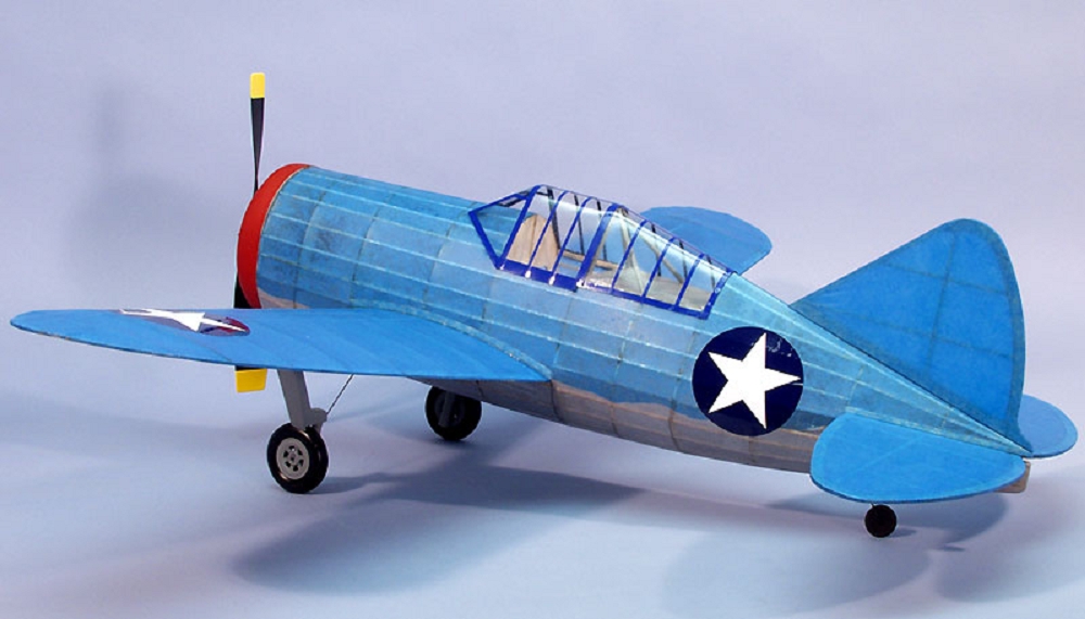 Dumas Aircraft Brewster F2A-3 Buffalo Balsabausatz - RC-Zubehoer