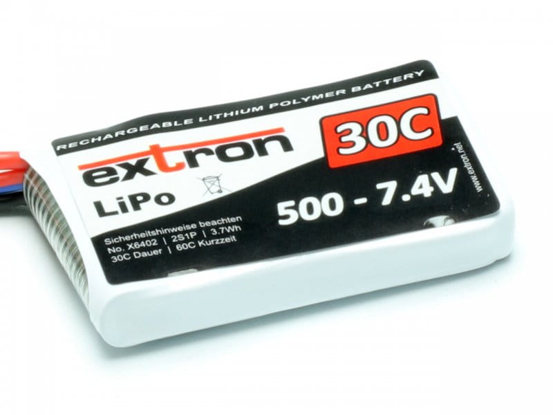 Extron LiPo Akku Extron X2 500 - 7_4V _30C _ 60C_ - RC-Zubehoer