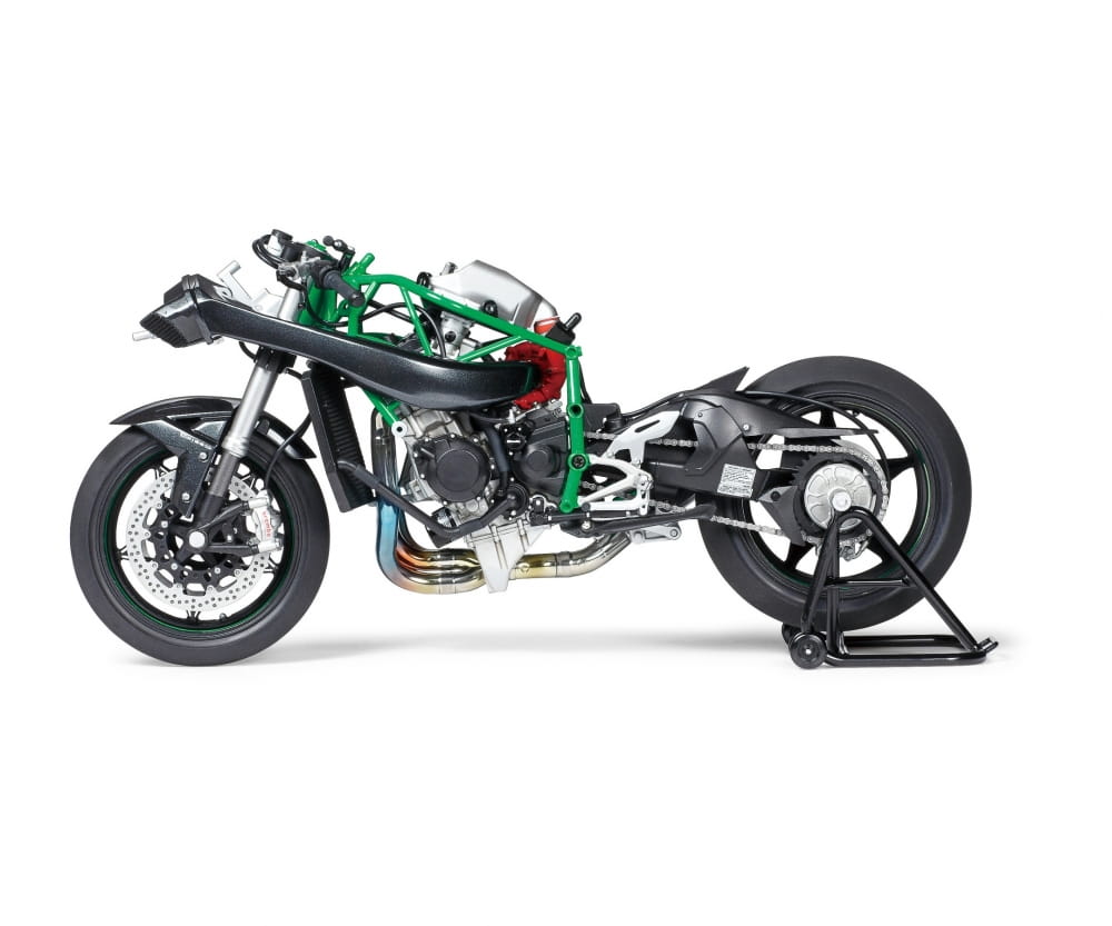 Tamiya Kawasaki Ninja H2R Motorrad Bausatz 1_12
