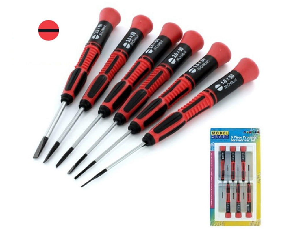 Krick Schlitz-Schraubendreher 6er Satz Krick Schlitz-Schraubendreher 6er Satz - RC-Zubehoer