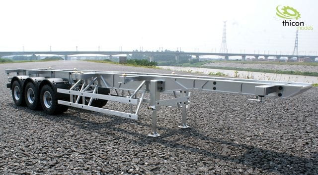 Lesu 1_14 Auflieger 3-Achs fuer Wechselcontainer aus Alu - RC-Zubehoer