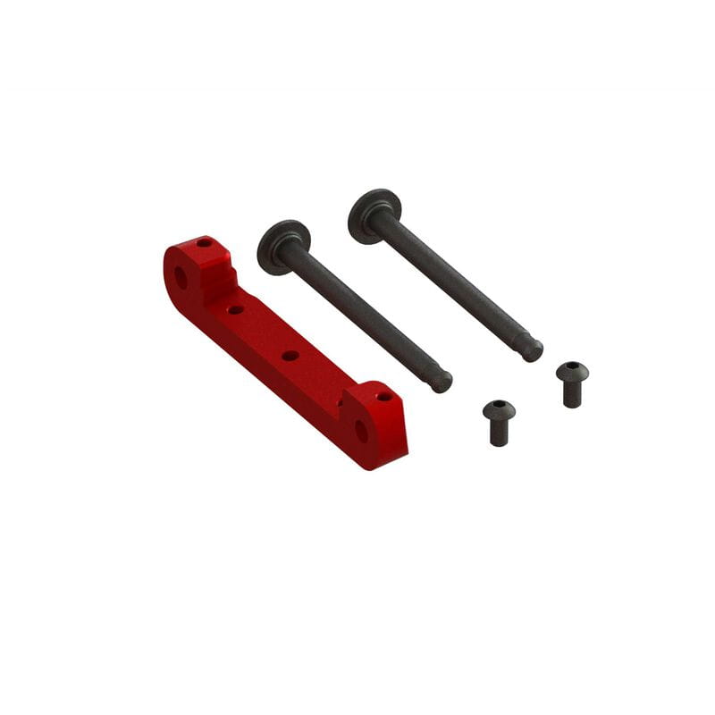 Arrma Front Upper Suspension Mount CNC Aluminum Red - RC-Zubehoer
