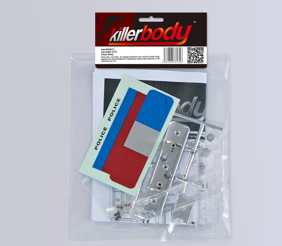 Killerbody Signal Licht Set _Police_ ohne LED _fuer 1_10_ - RC-Zubehoer
