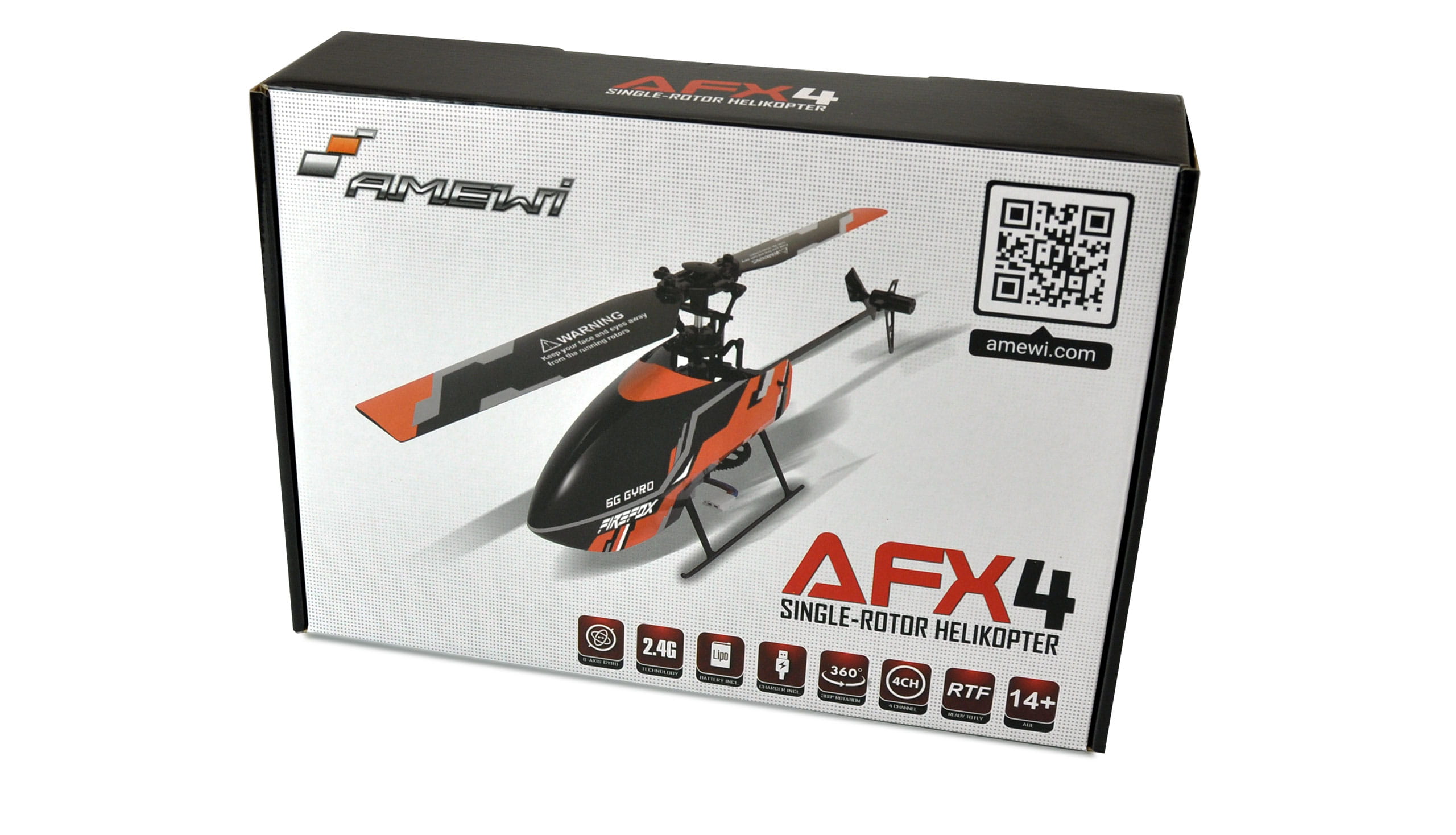 Amewi RC Hubschrauber AFX4 Single Rotor 4-Kanal 6G RTF 2,4GHz