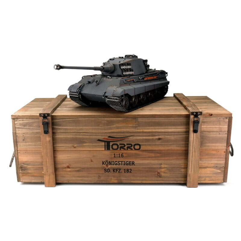 Torro RC Panzer Königstiger grau IR Rauch 1:16