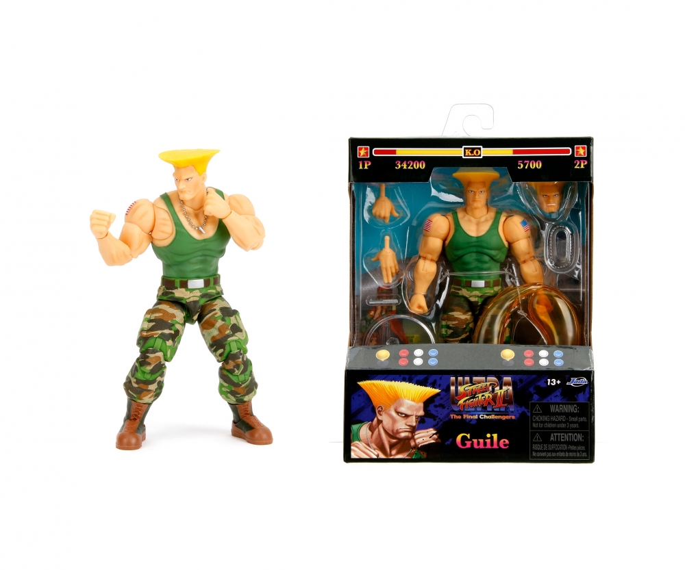 Jada Street Fighter II Guile 6" Figur