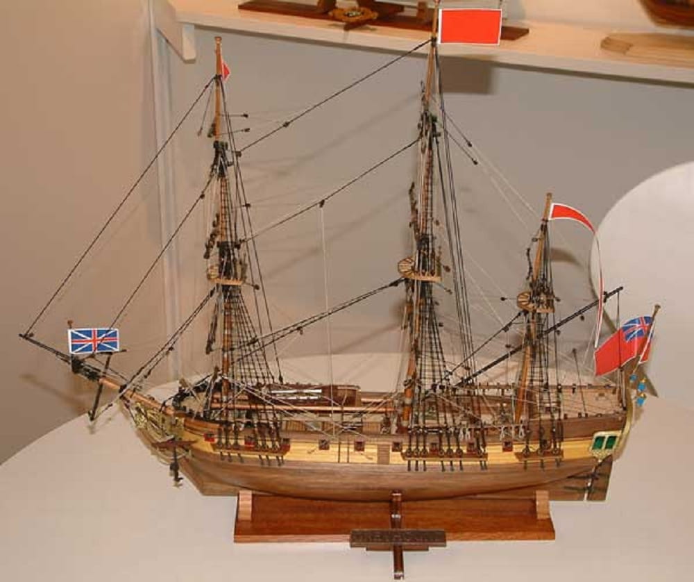 HMS Greyhound 1720 Modellbausatz im Massstab 1_100