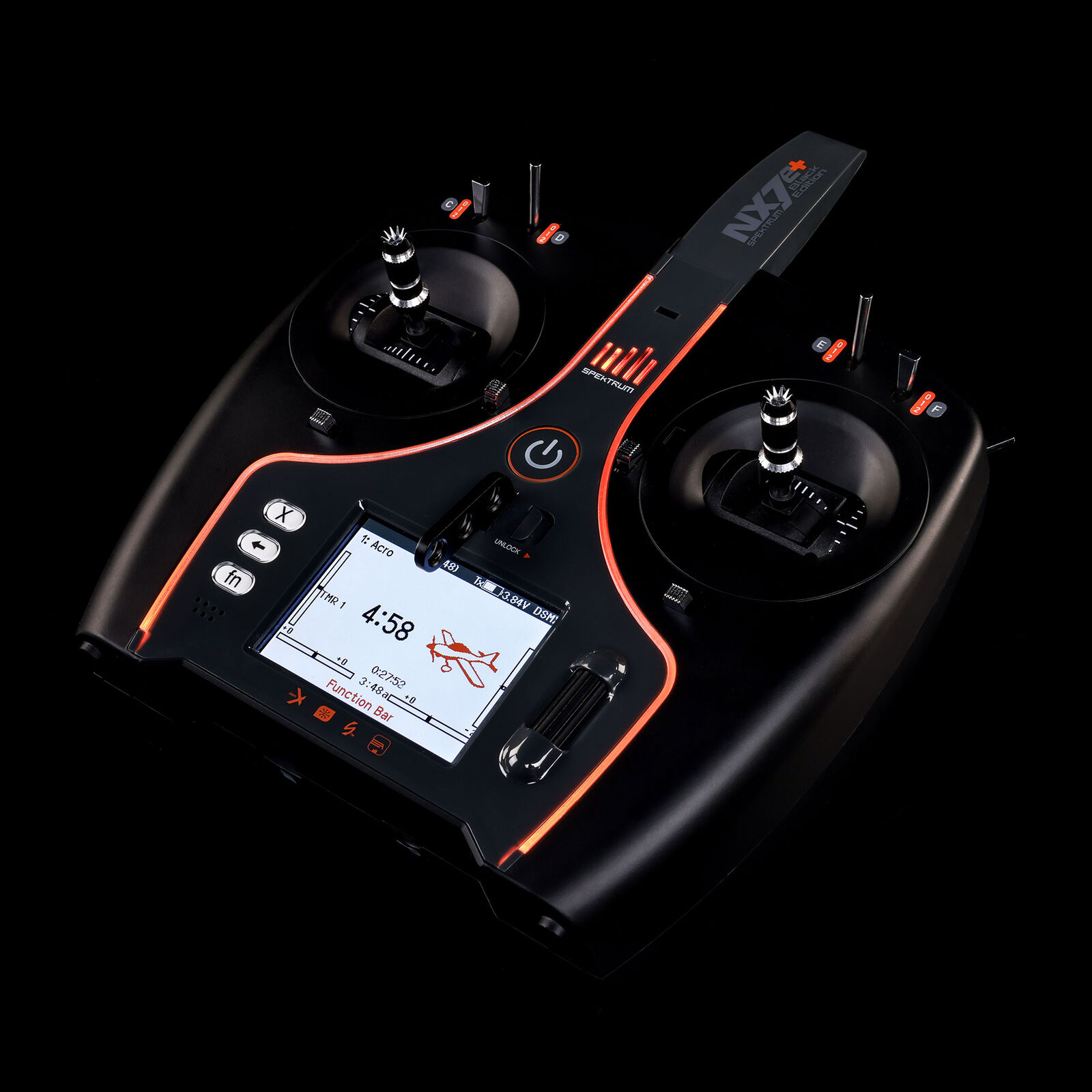 Spektrum NX7e Plus 14 Kanal DSMX Fernsteuerung Black Edition