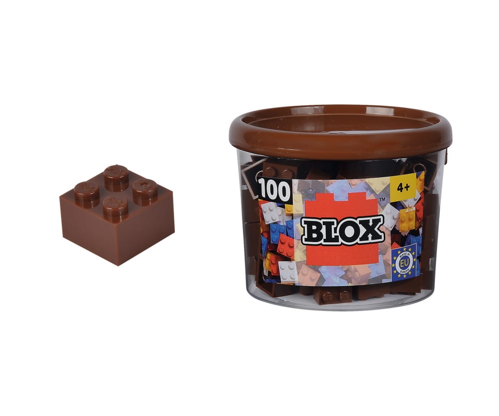 Androni Blox 100 Bausteine braune 4er Steine in Dose