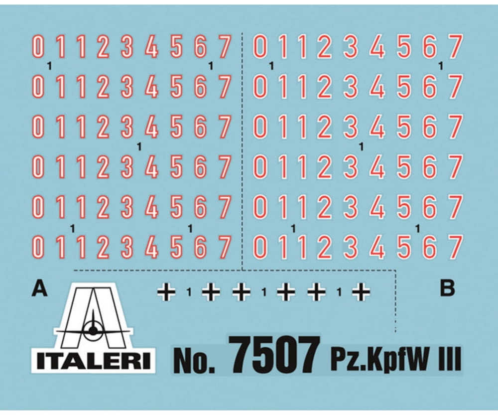 Italeri 1:72 PzKpfw. III Ausf. J Fast Ass. Kit