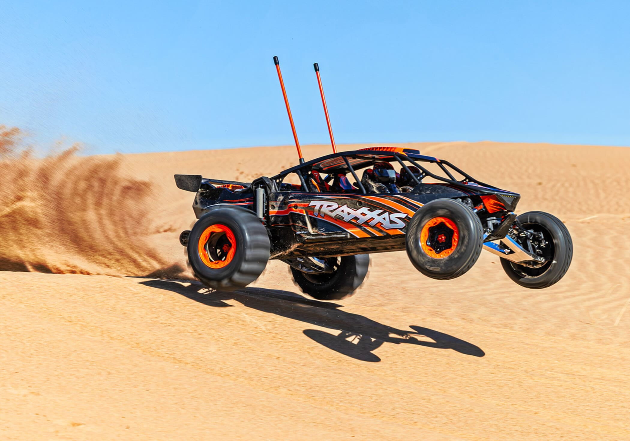 Traxxas Funco RWD 8S VXL 1_6 Sand Car RTR Brushless Hochleistungs-RC Offroad-Modell in Orange