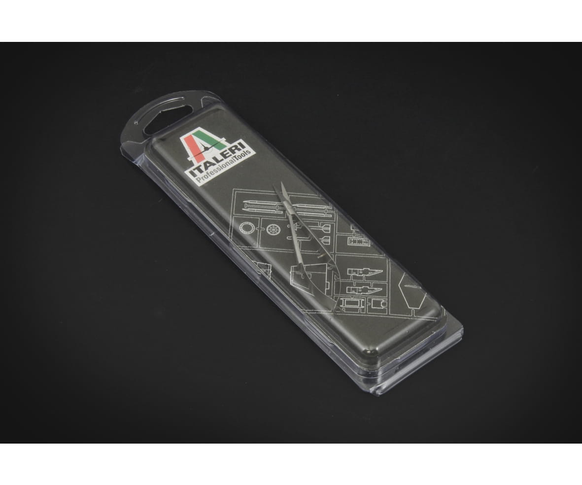 Italeri Mini-Schere Gerade fuer praezises Schneiden von Fotoaetzteilen im Modellbau