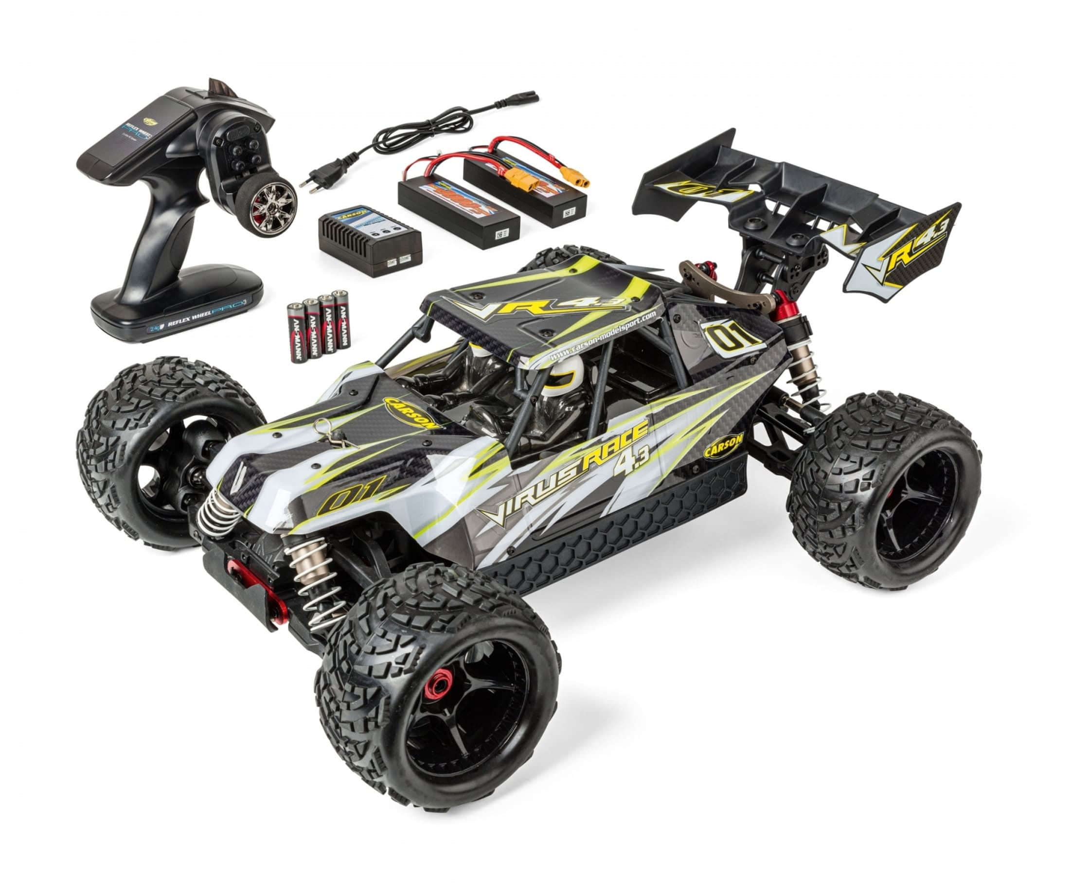 Carson RC Virus Race 4-3 1-84S Brushless Buggy