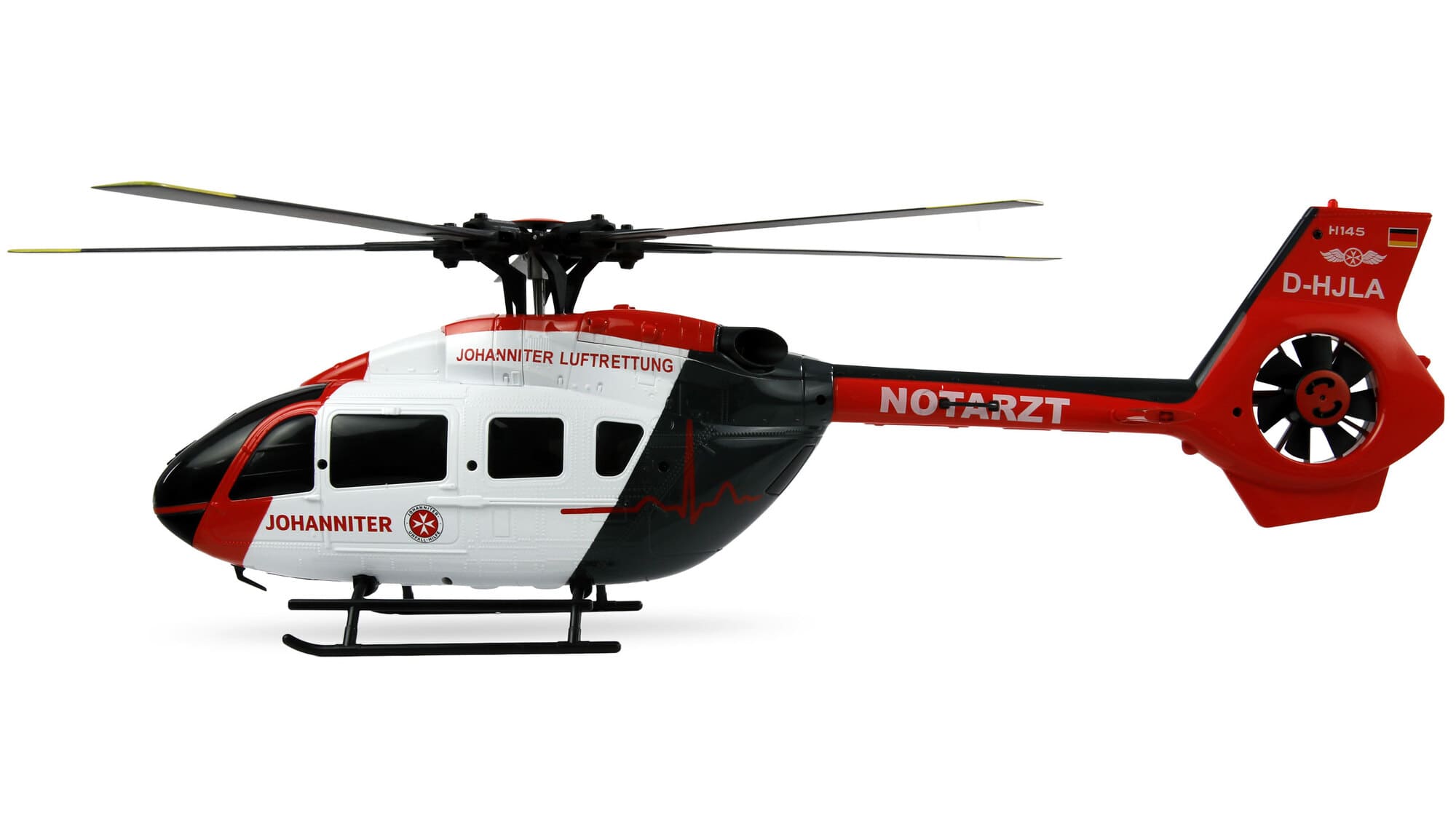 Amewi Johanniter H145 RC Helikopter im Rettungsdesign mit Brushless Motor