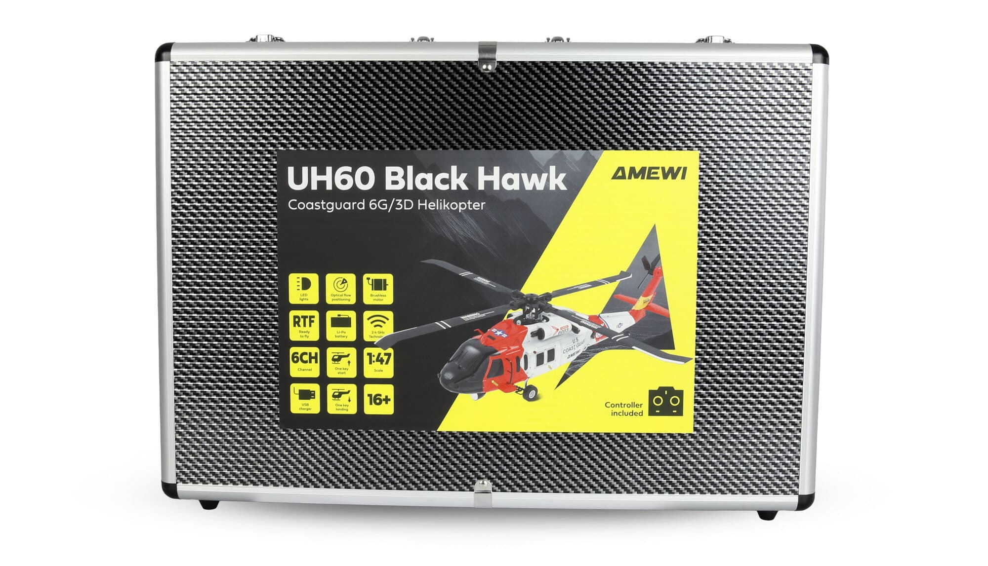 Amewi UH60 Black Hawk Coastguard RC Helikopter 6G_3D RTF