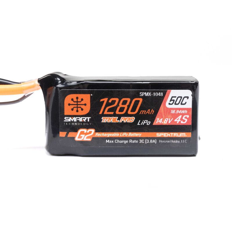 spektrum-lipo-akku-14-8v-1280mah-4s-50c-smart-g2-trail-pro-ic3