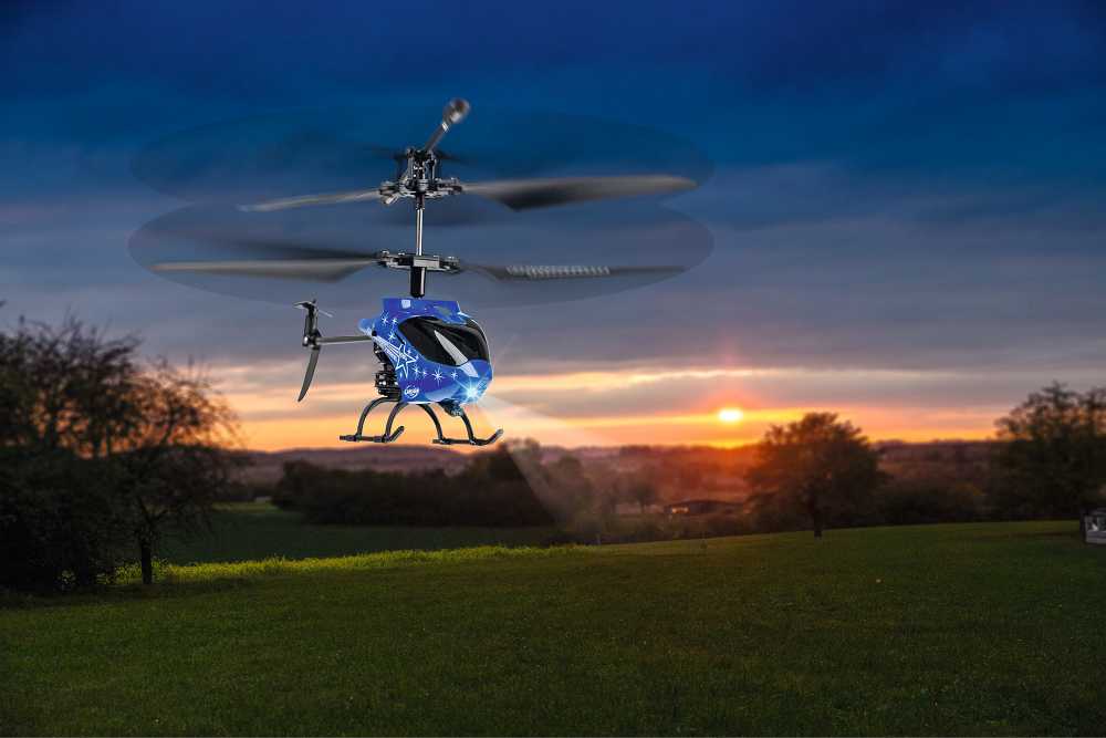 Carson RC Hubschrauber Starter Tyrann 230 IR 2Ch RTF night blue
