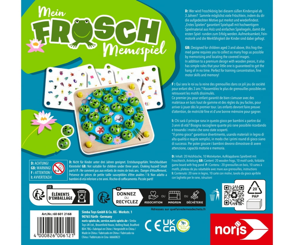 Noris Mein Frosch Memospiel - RC-Zubehoer