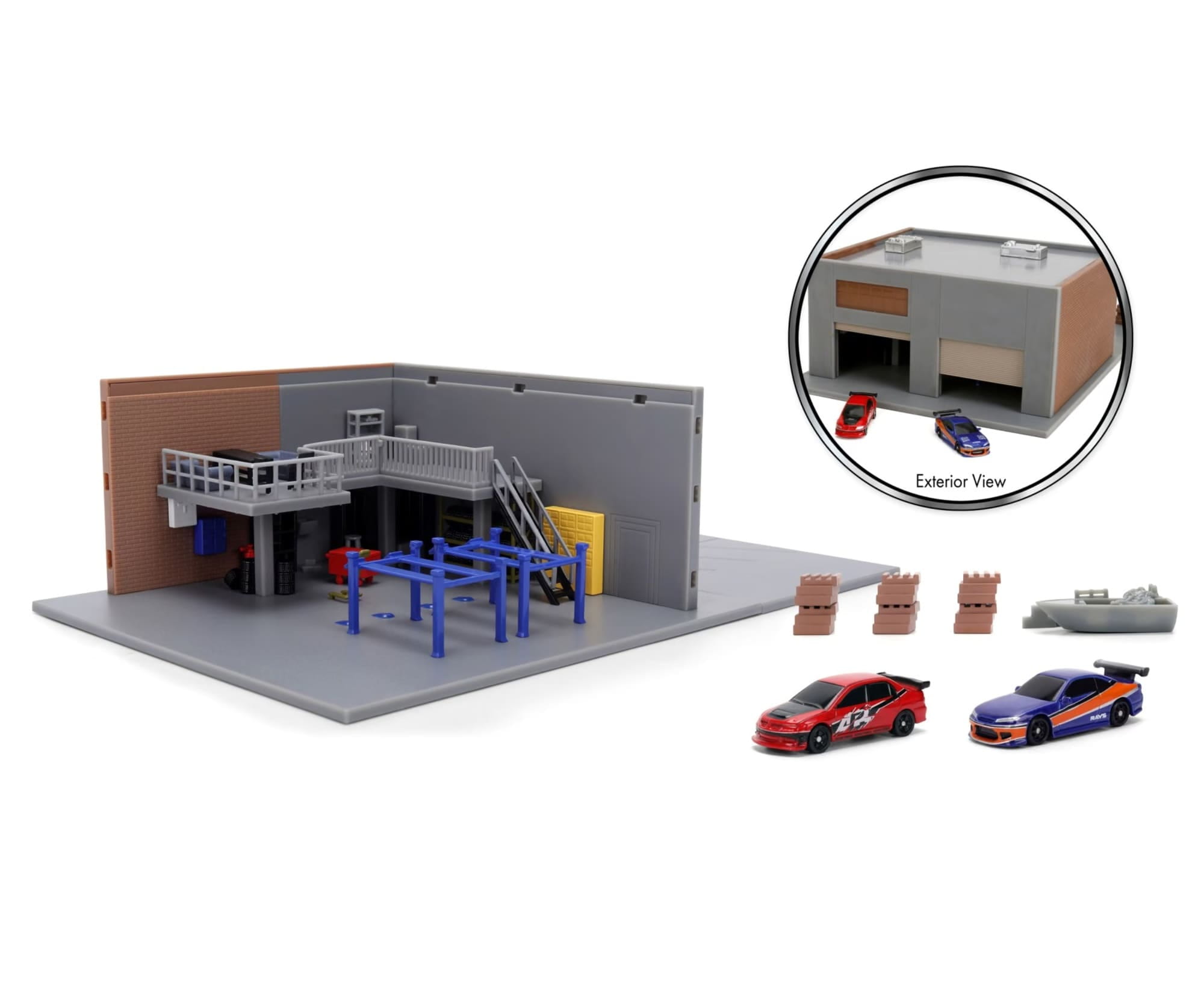Jada Fast - Furious Nano Han's Garage Diorama - RC-Zubehoer